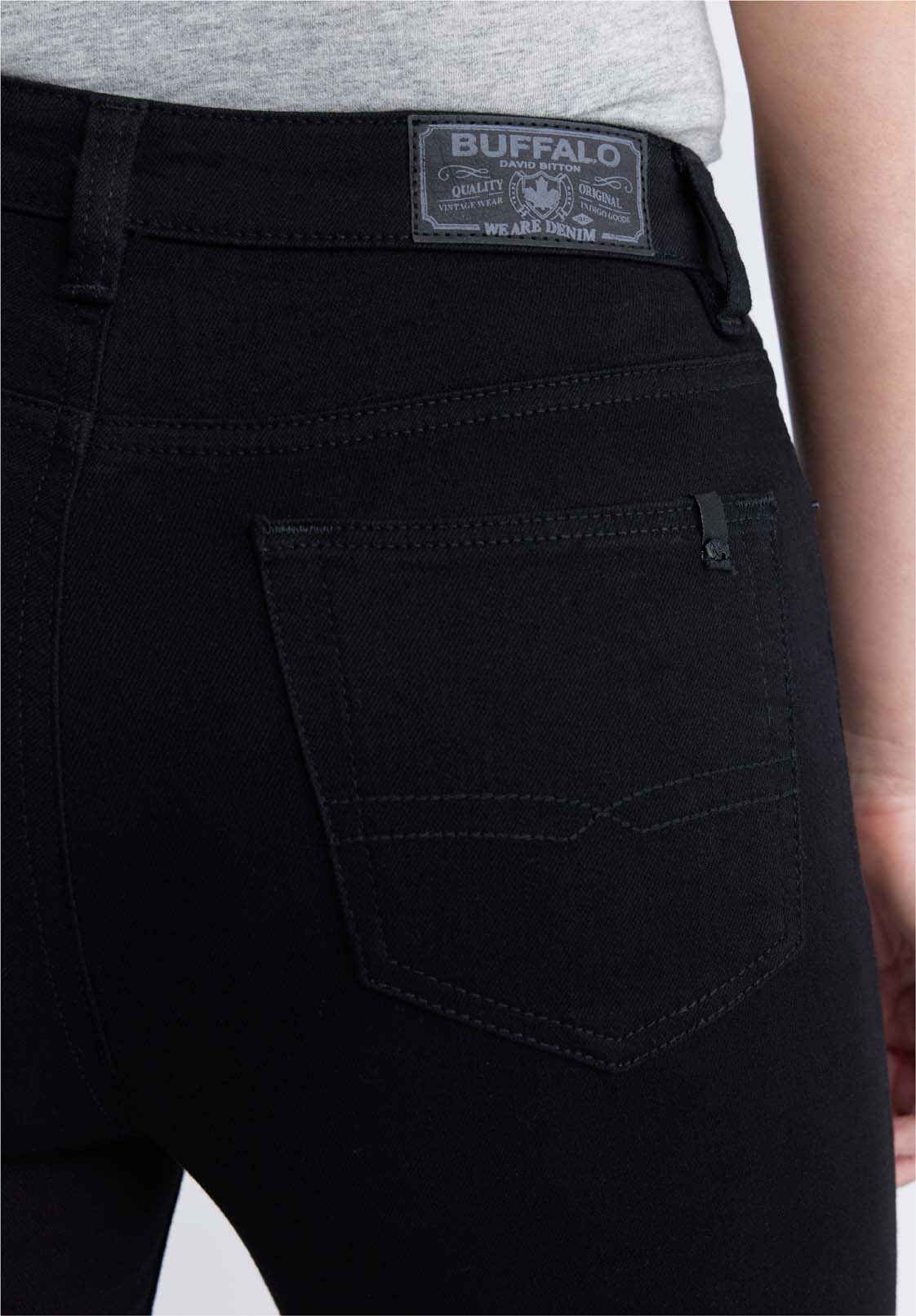 High Rise Skinny Skylar Women's Jeans in Black - BL15663 - Image 4
